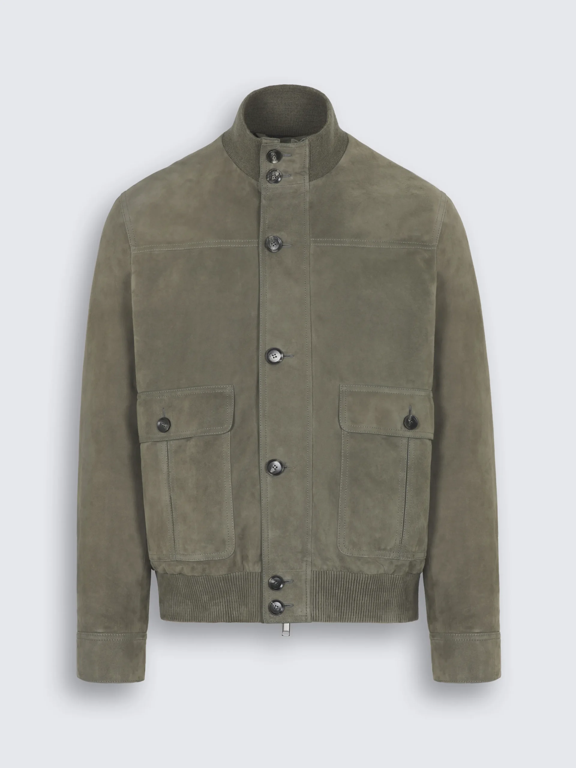 Aqua green suede 75 Blouson