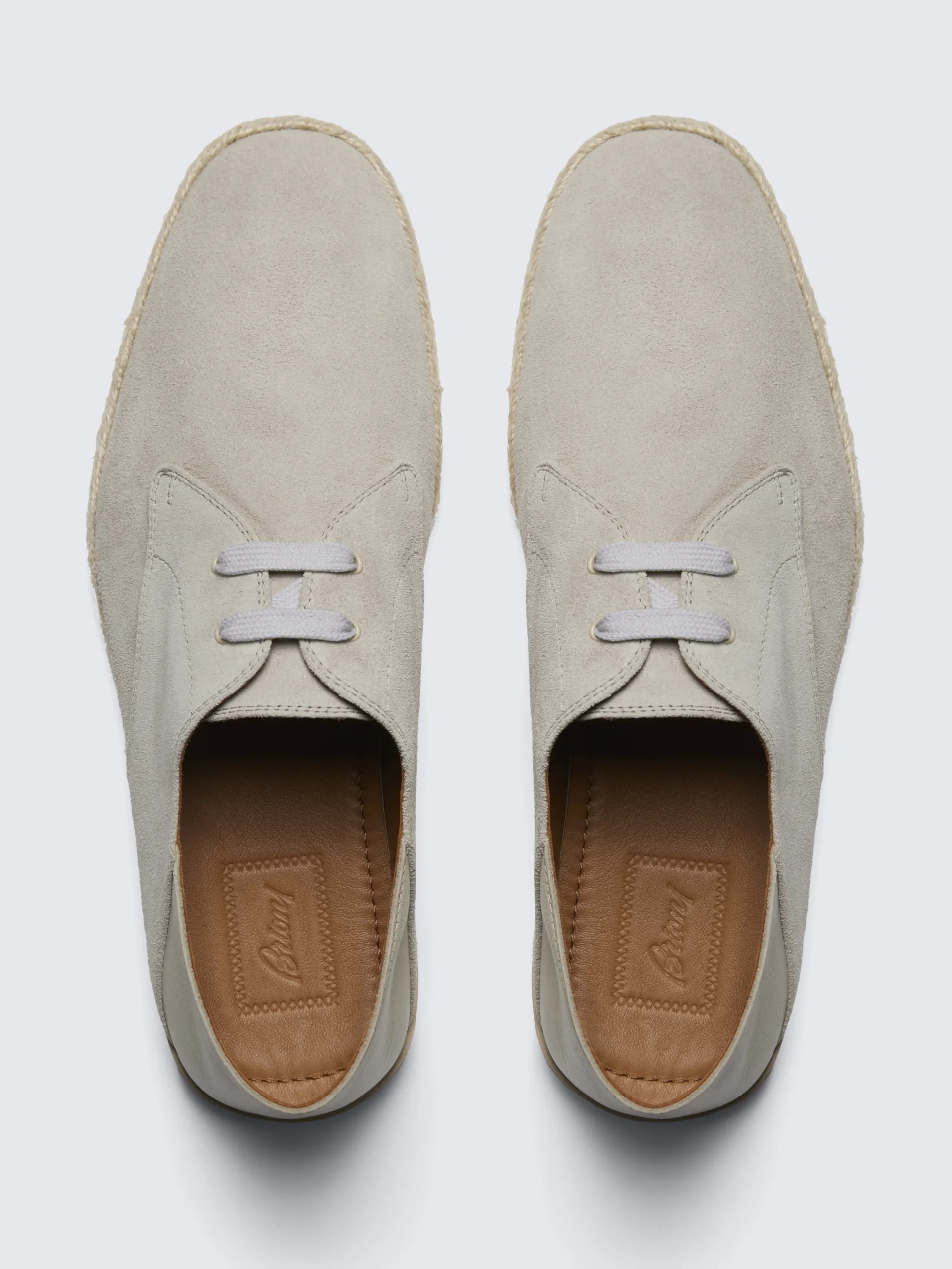 Beige and white cotton and calf leather braided belt
