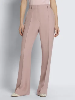 Beige cashmere and silk long-sleeved polo