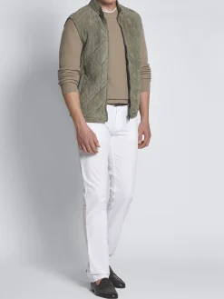 Beige cashmere and wool crewneck sweater