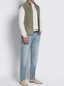 Beige cashmere and wool crewneck sweater