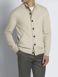Beige cashmere blouson