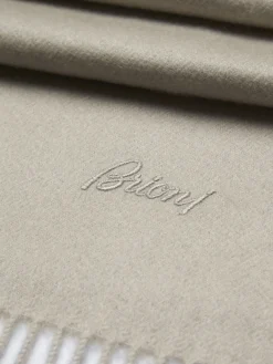Beige cashmere scarf