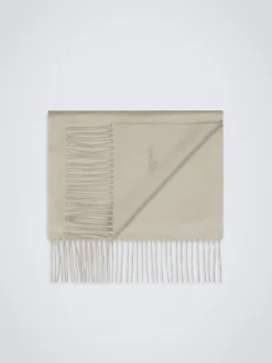 Beige cashmere scarf