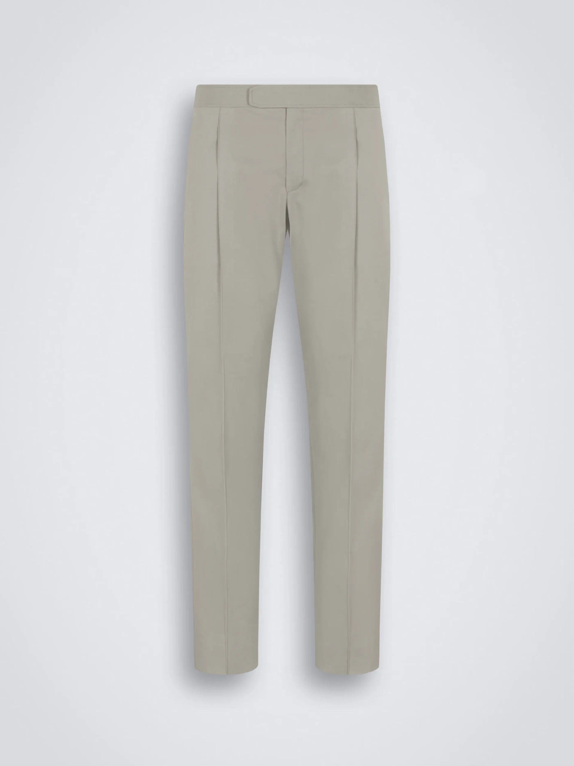 Beige cotton and cashmere Melbourne trousers