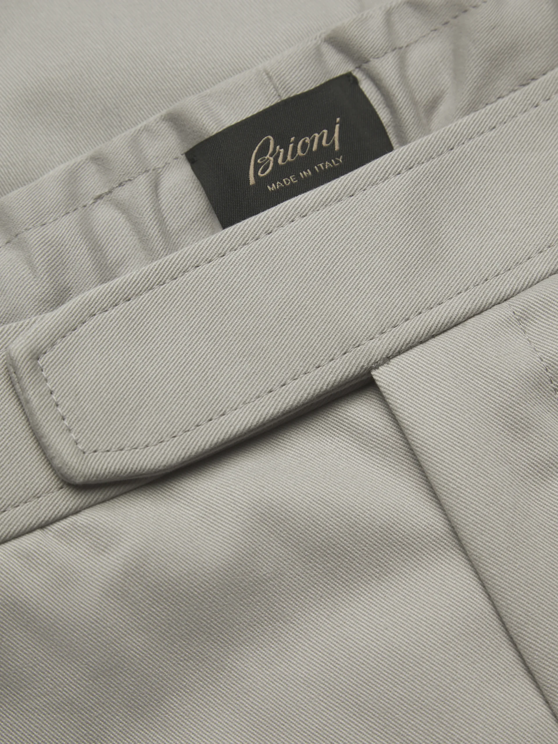 Beige cotton and cashmere Melbourne trousers