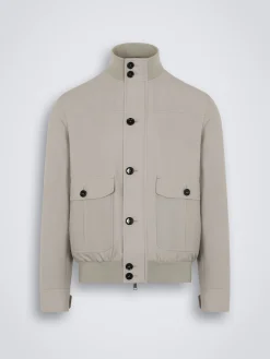 Beige Performa silk 75 Blouson