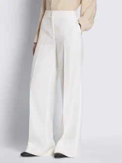 Beige silk cady tie