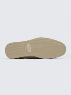 Beige suede and calf leather espadrillas