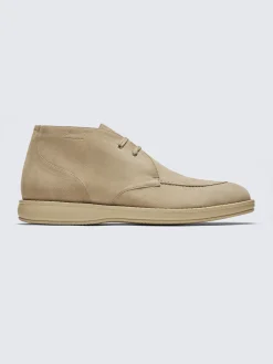 Beige suede Journey desert boots