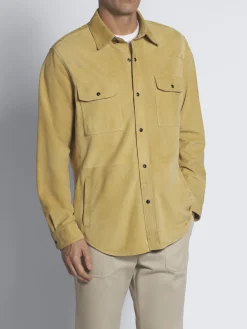 Beige suede western shirt