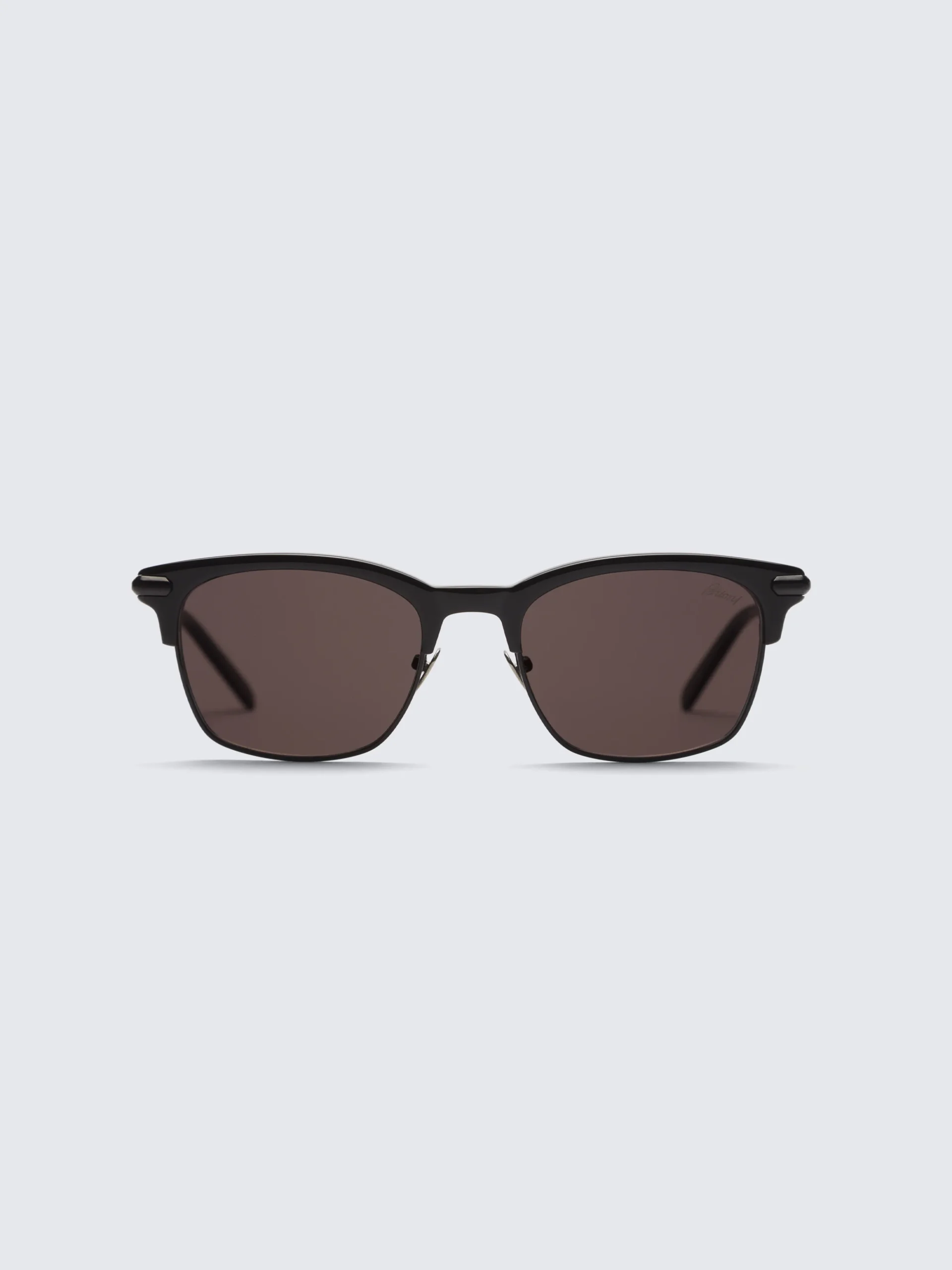 Black acetate and metal sunglasses