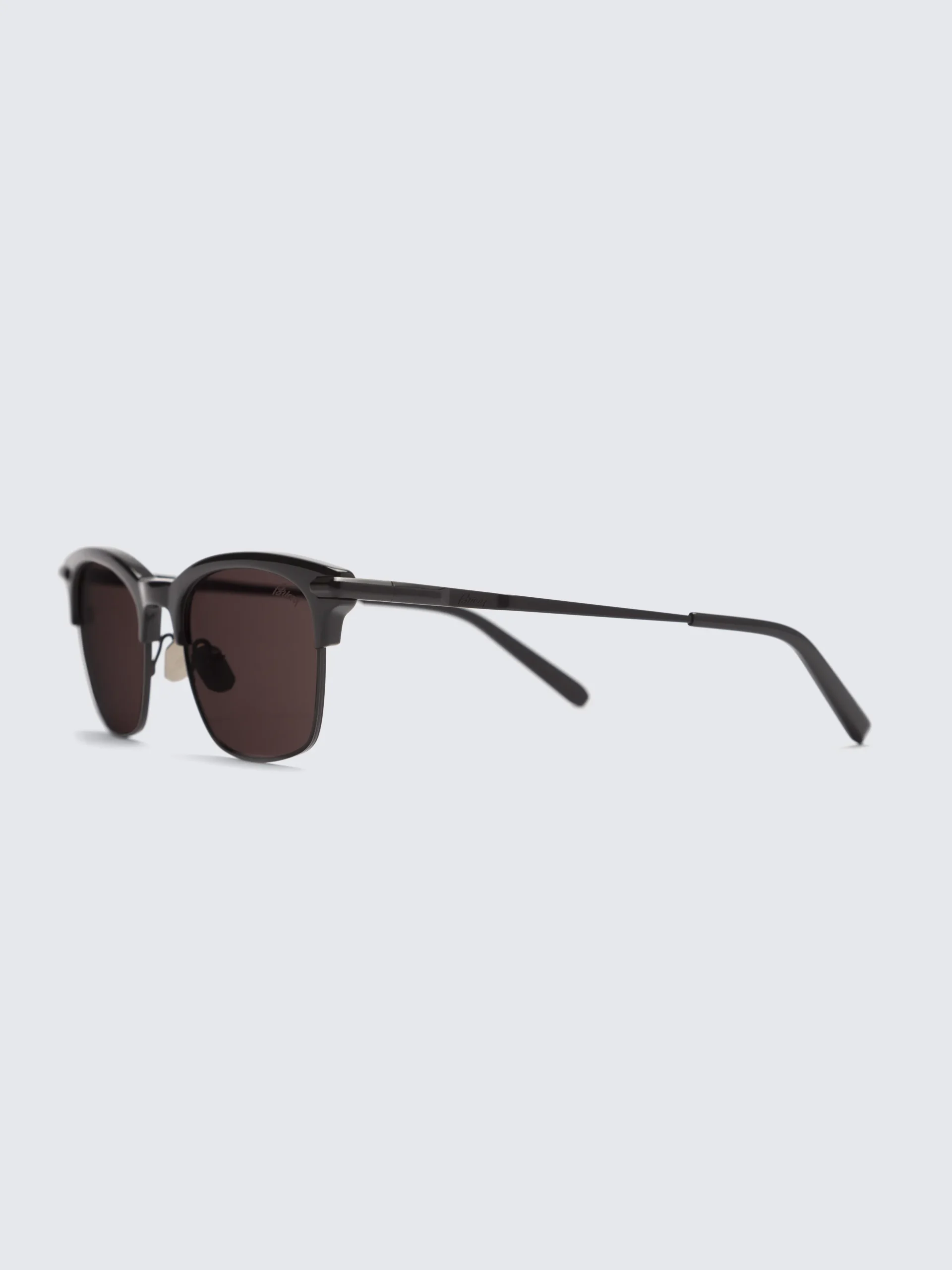 Black acetate and metal sunglasses