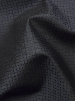 Black and charcoal silk pocket square