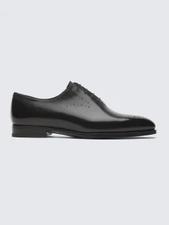 Black calf leather Elysium oxford shoes