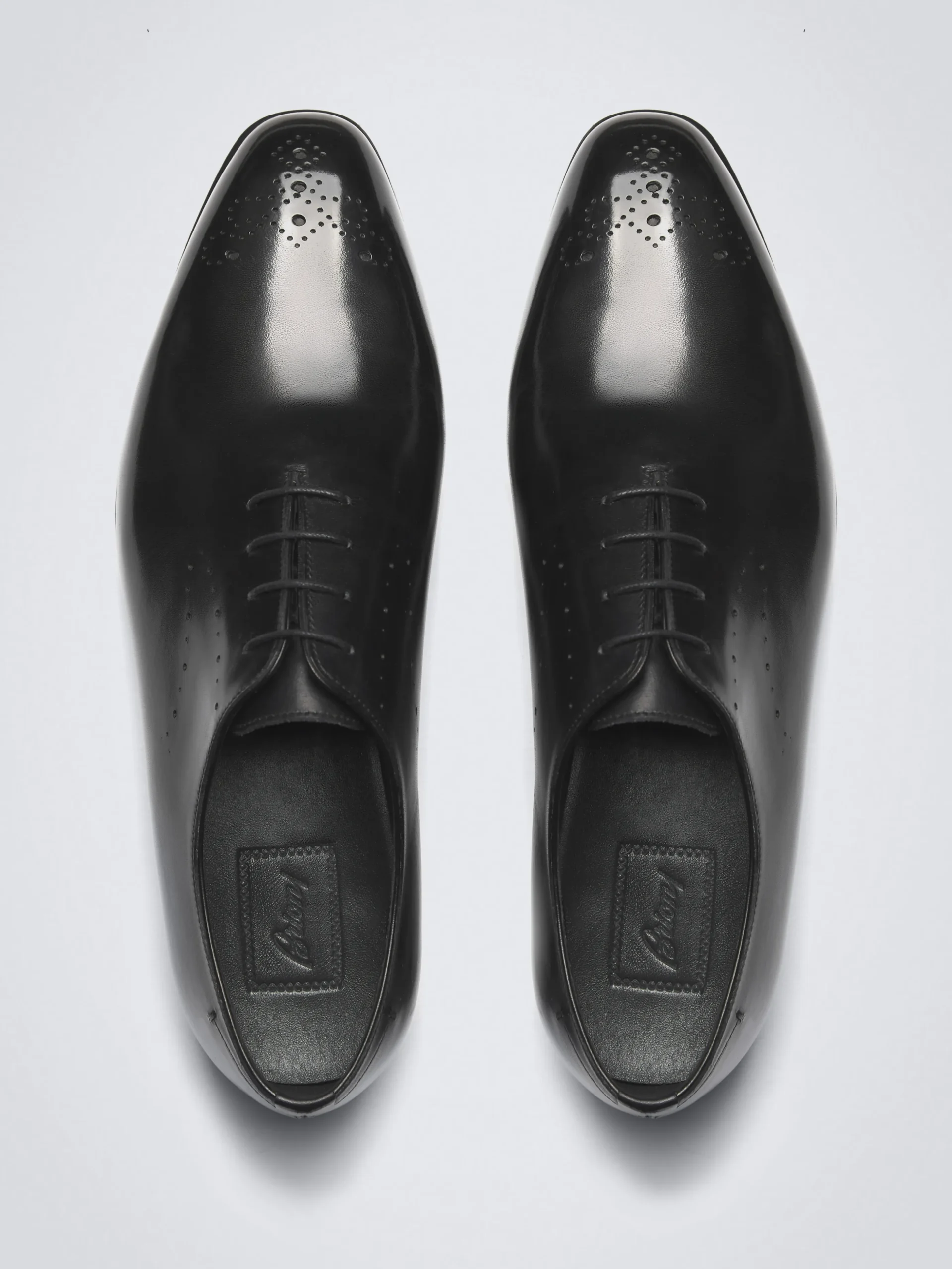 Black calf leather Elysium oxford shoes