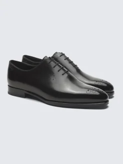 Black calf leather Elysium oxford shoes