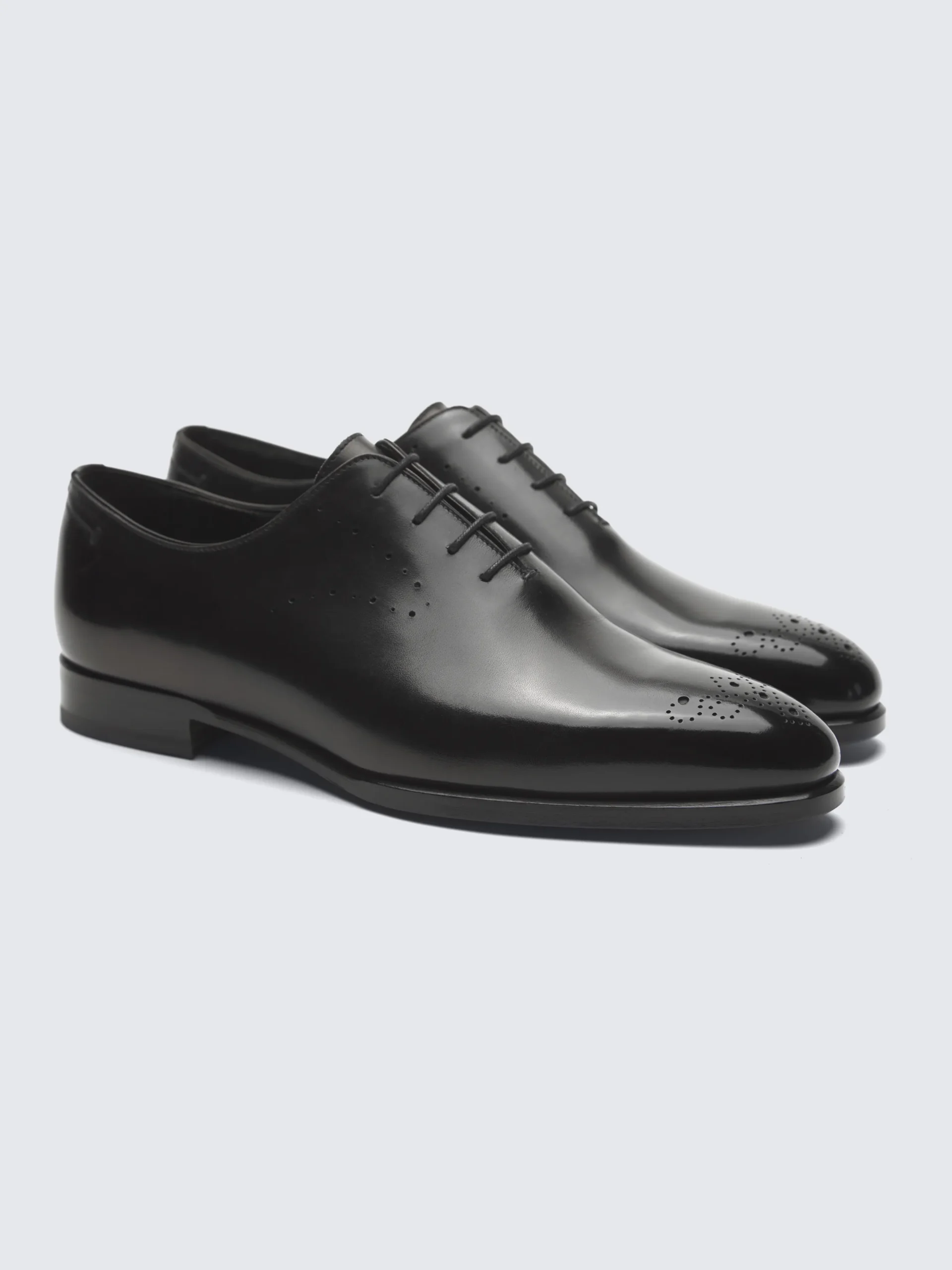 Black calf leather Elysium oxford shoes