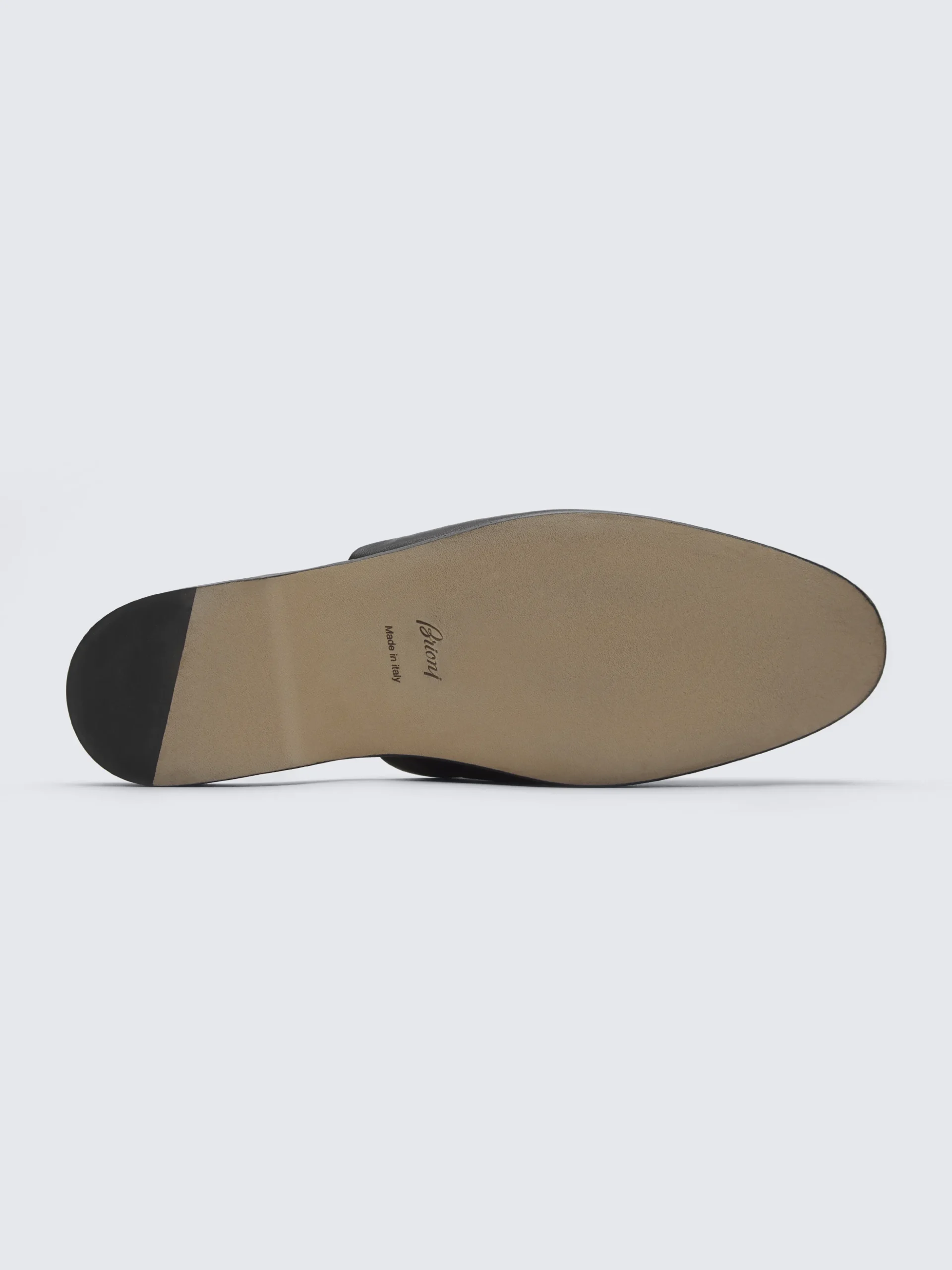 Black calfskin mules