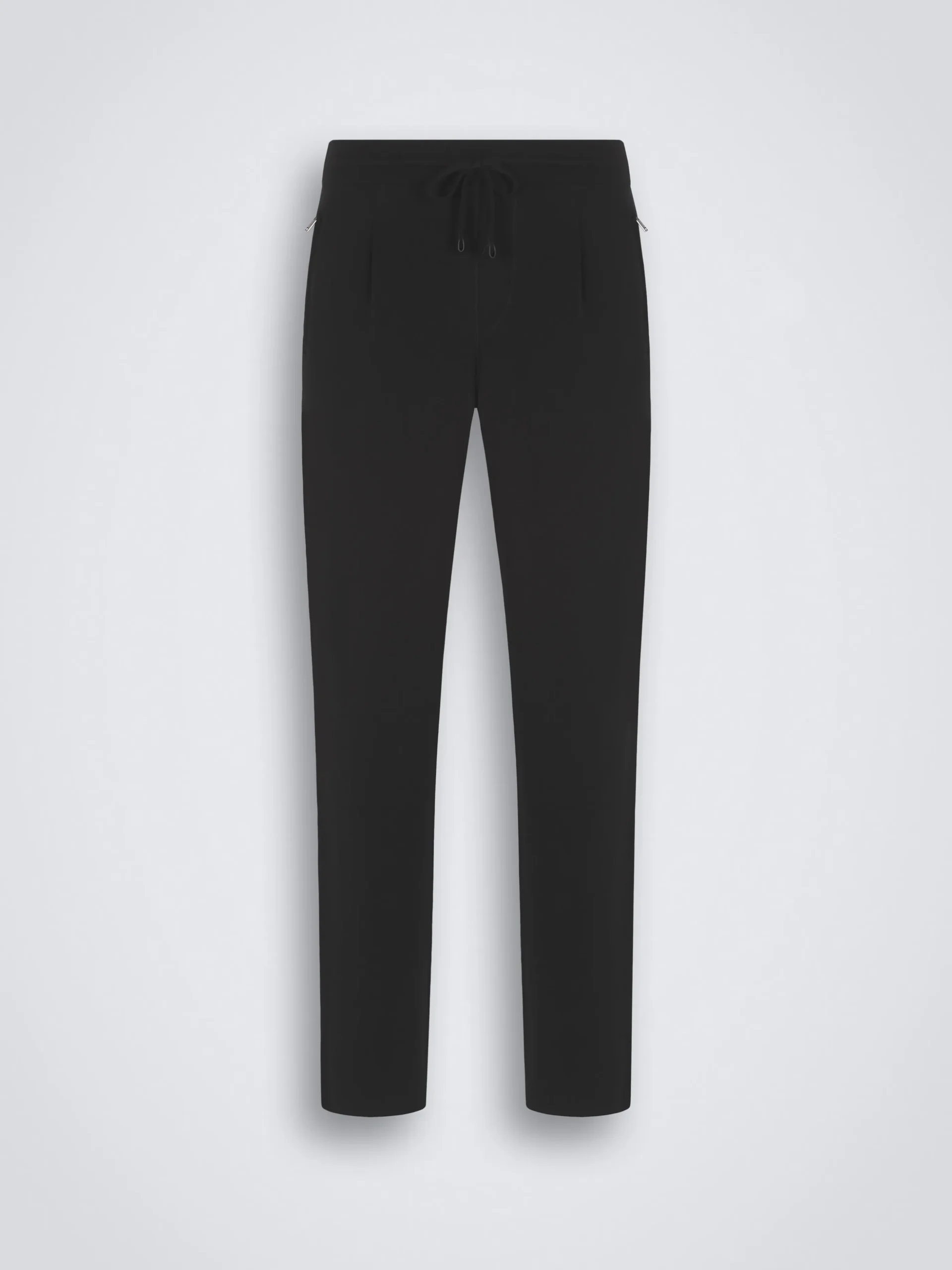 Black cashmere and silk leisure trousers