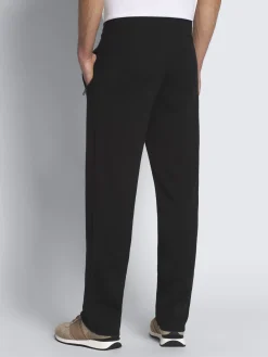 Black cashmere and silk leisure trousers