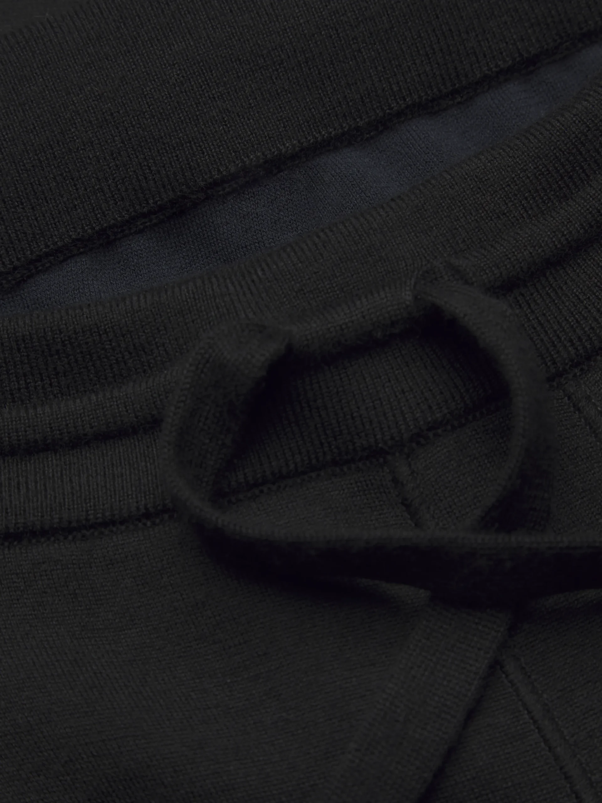 Black cashmere and silk leisure trousers