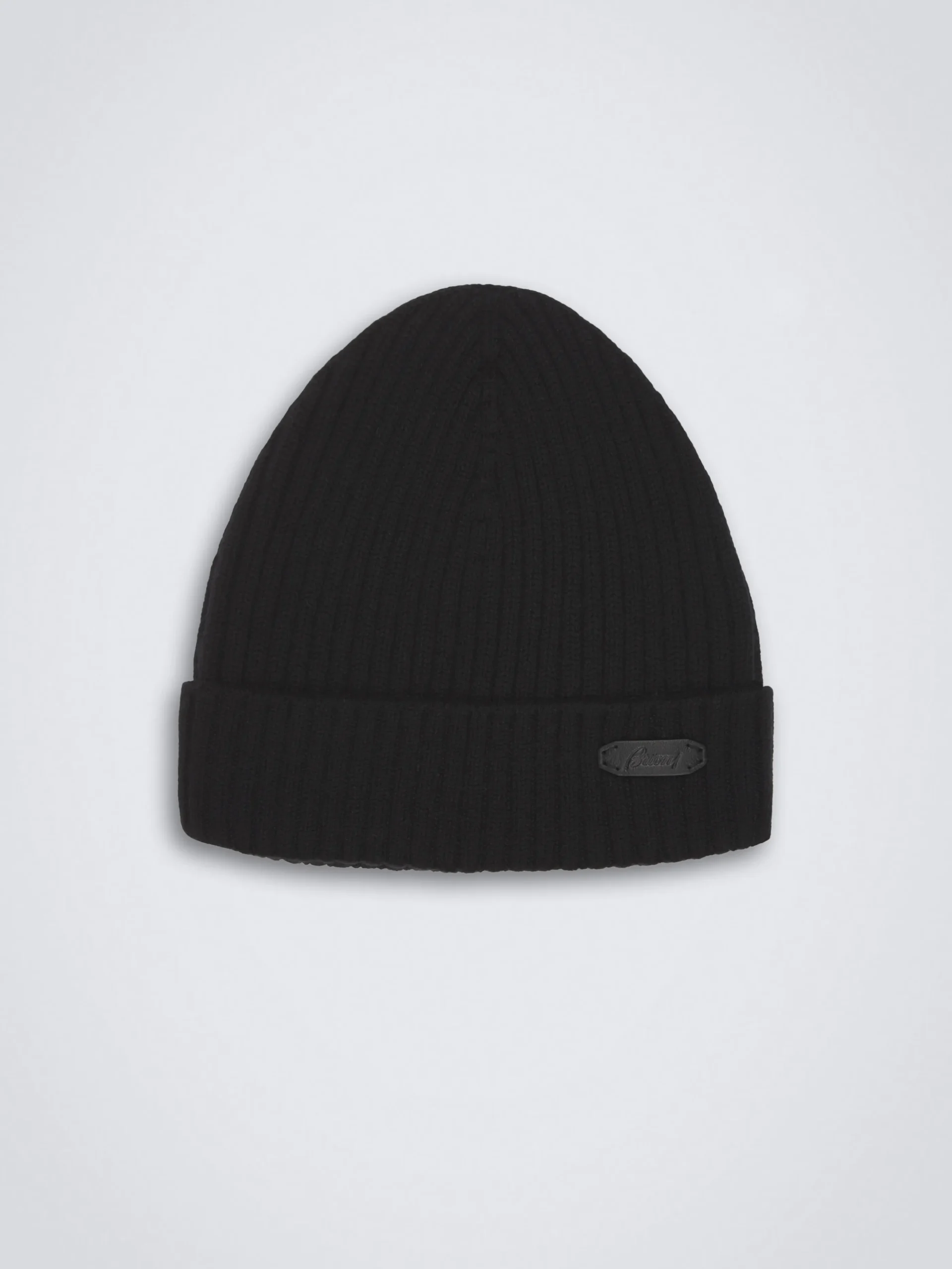 Black cashmere beanie