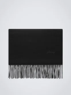Black cashmere scarf