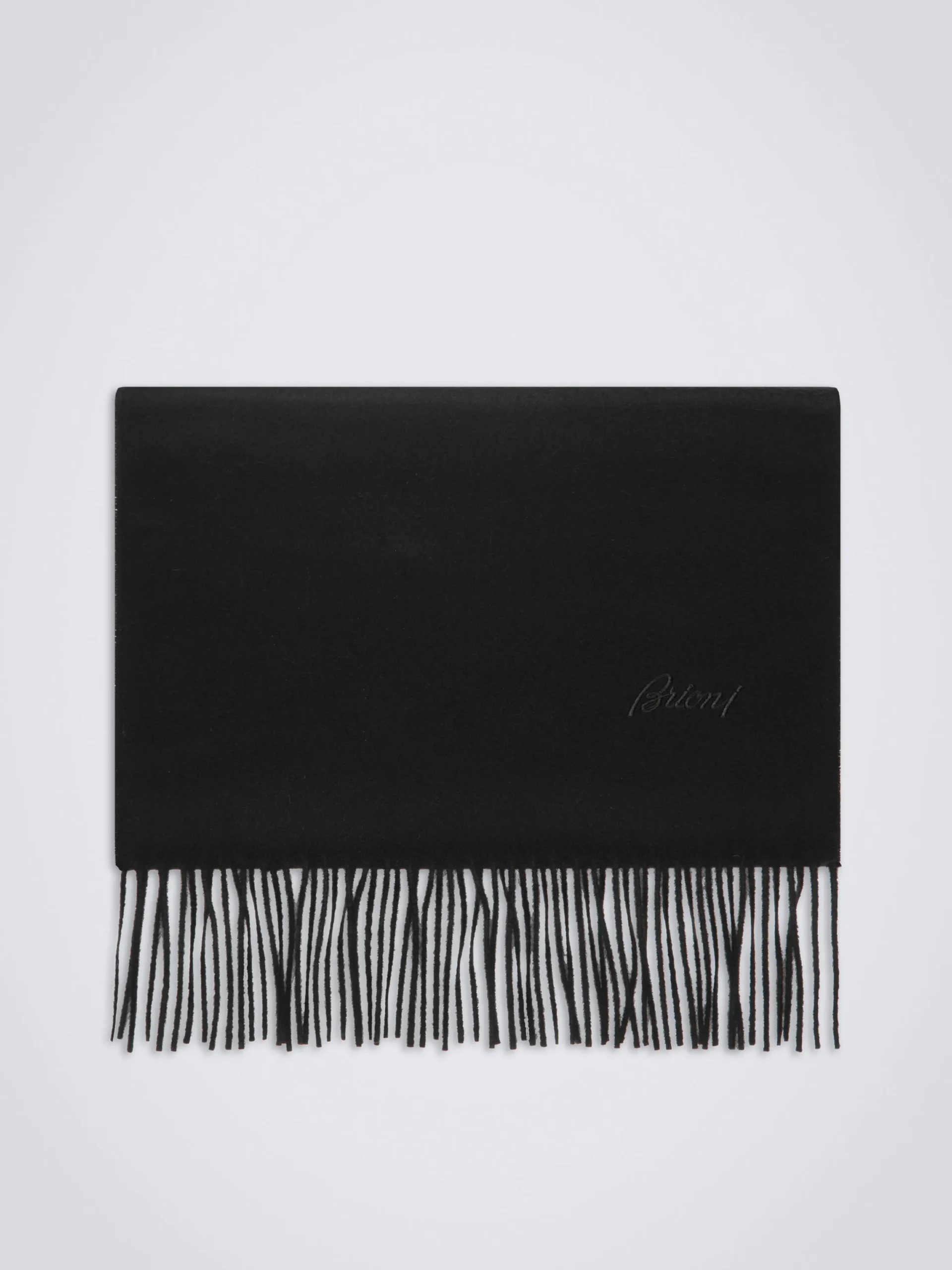 Black cashmere scarf