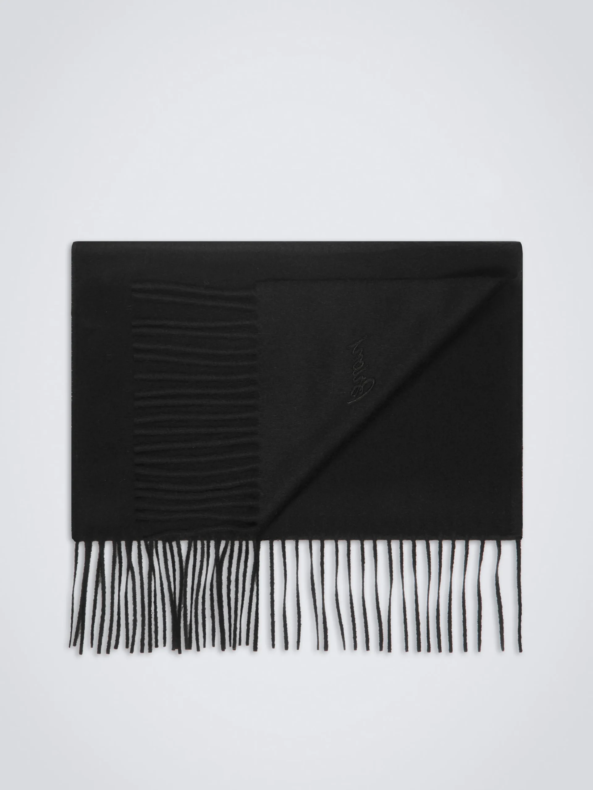 Black cashmere scarf