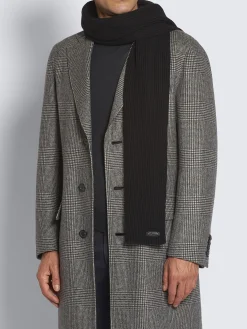 Black cashmere scarf