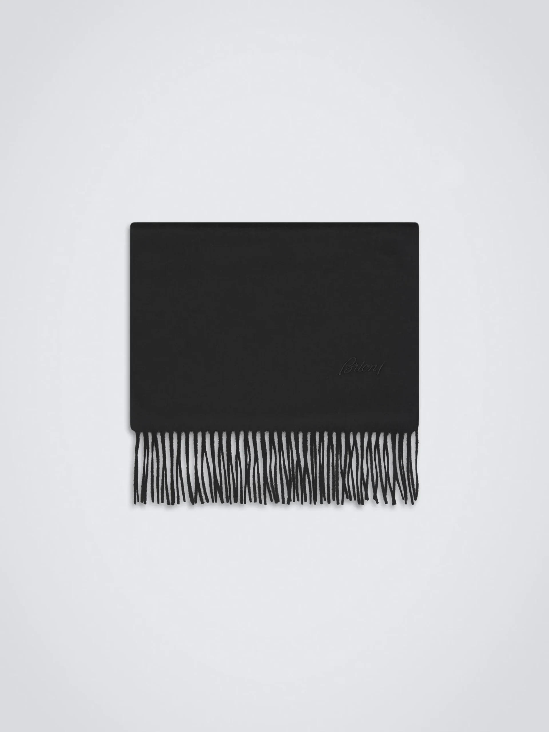 Black cashmere scarf