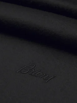 Black cashmere scarf