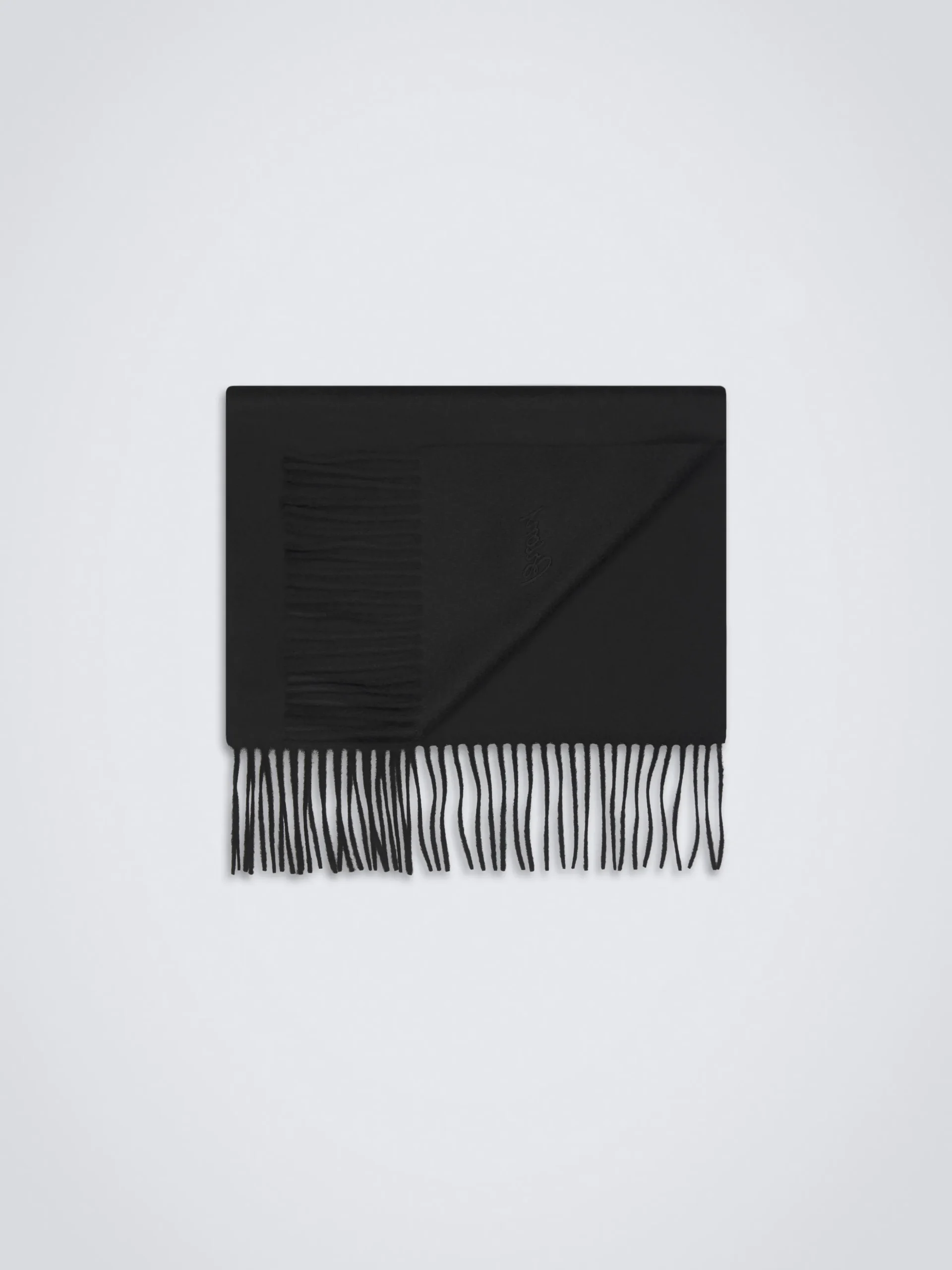 Black cashmere scarf