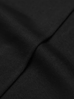 Black cotton short socks