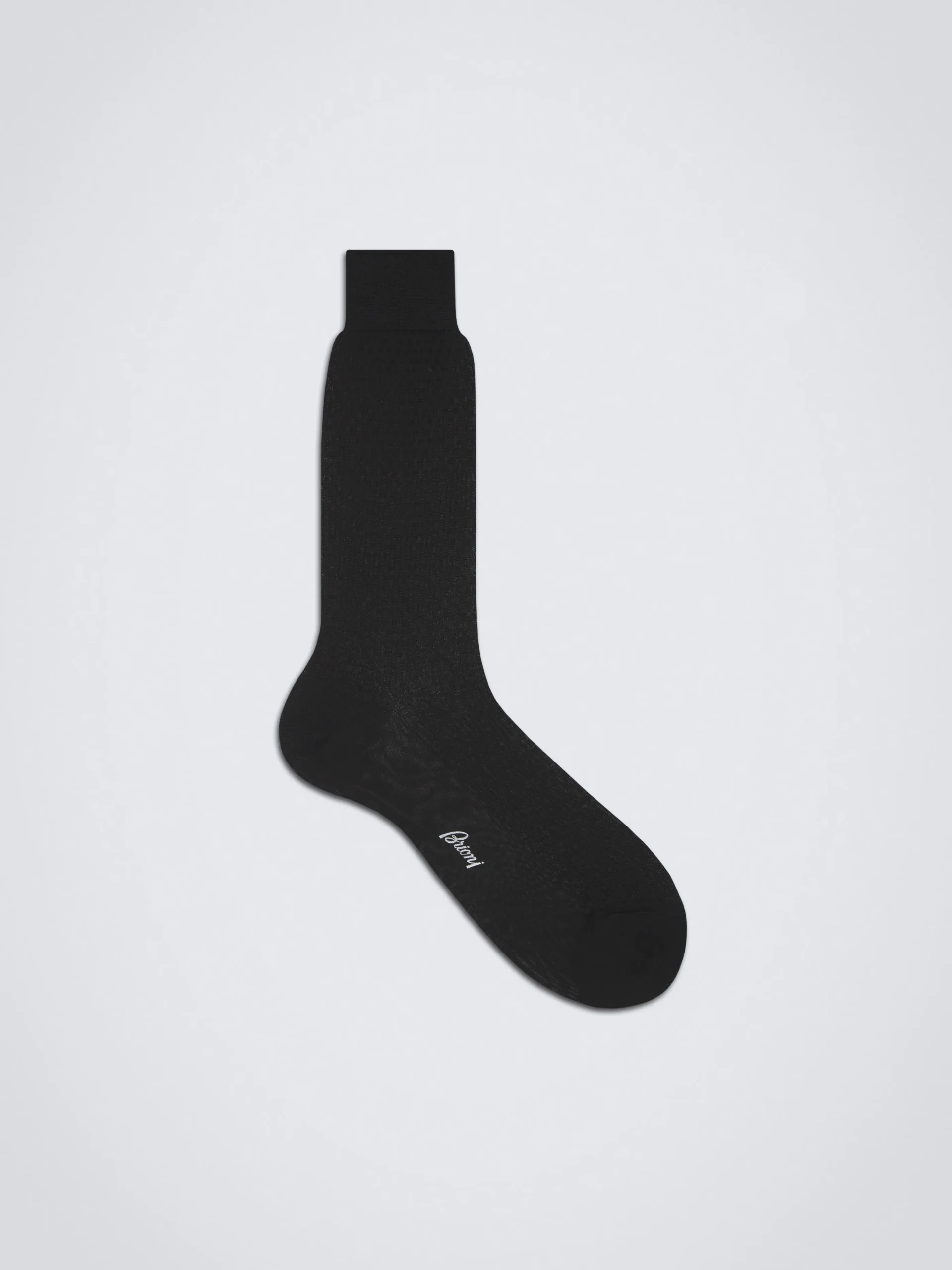 Black cotton Trama weave socks
