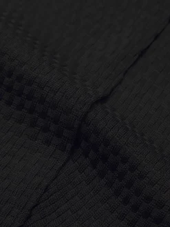 Black cotton Trama weave socks