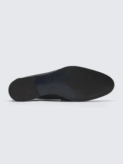 Black deerskin leather Appia penny loafer