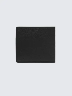 Black grained leather wallet