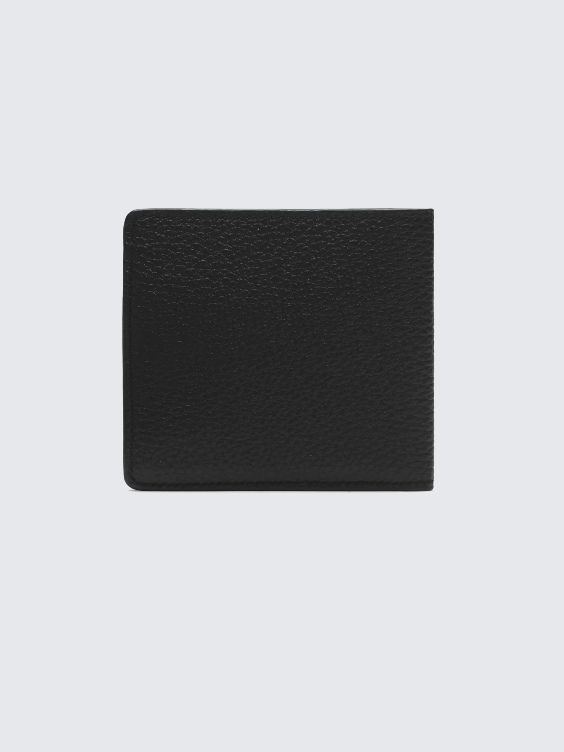 Black grained leather wallet