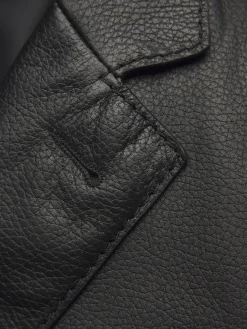 Black leather Monti blazer