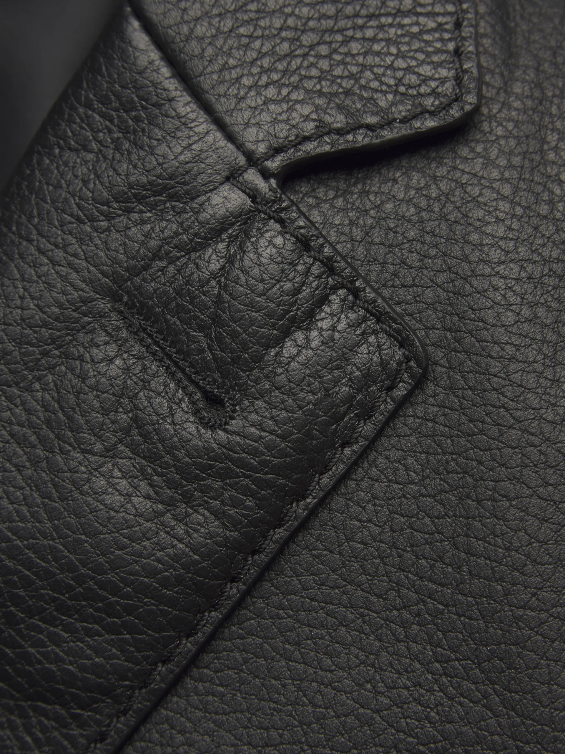 Black leather Monti blazer