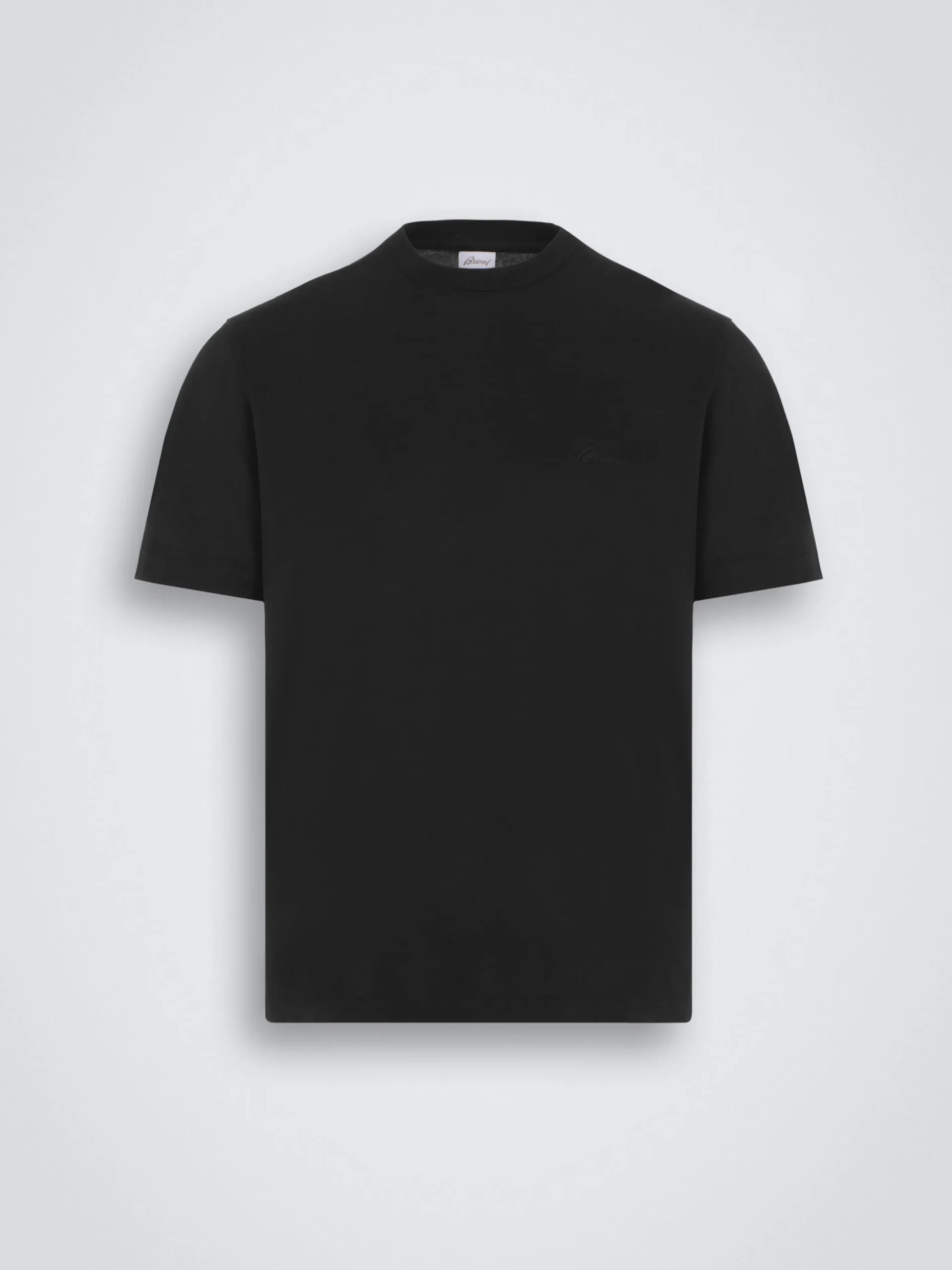 Black logo cotton T-shirt