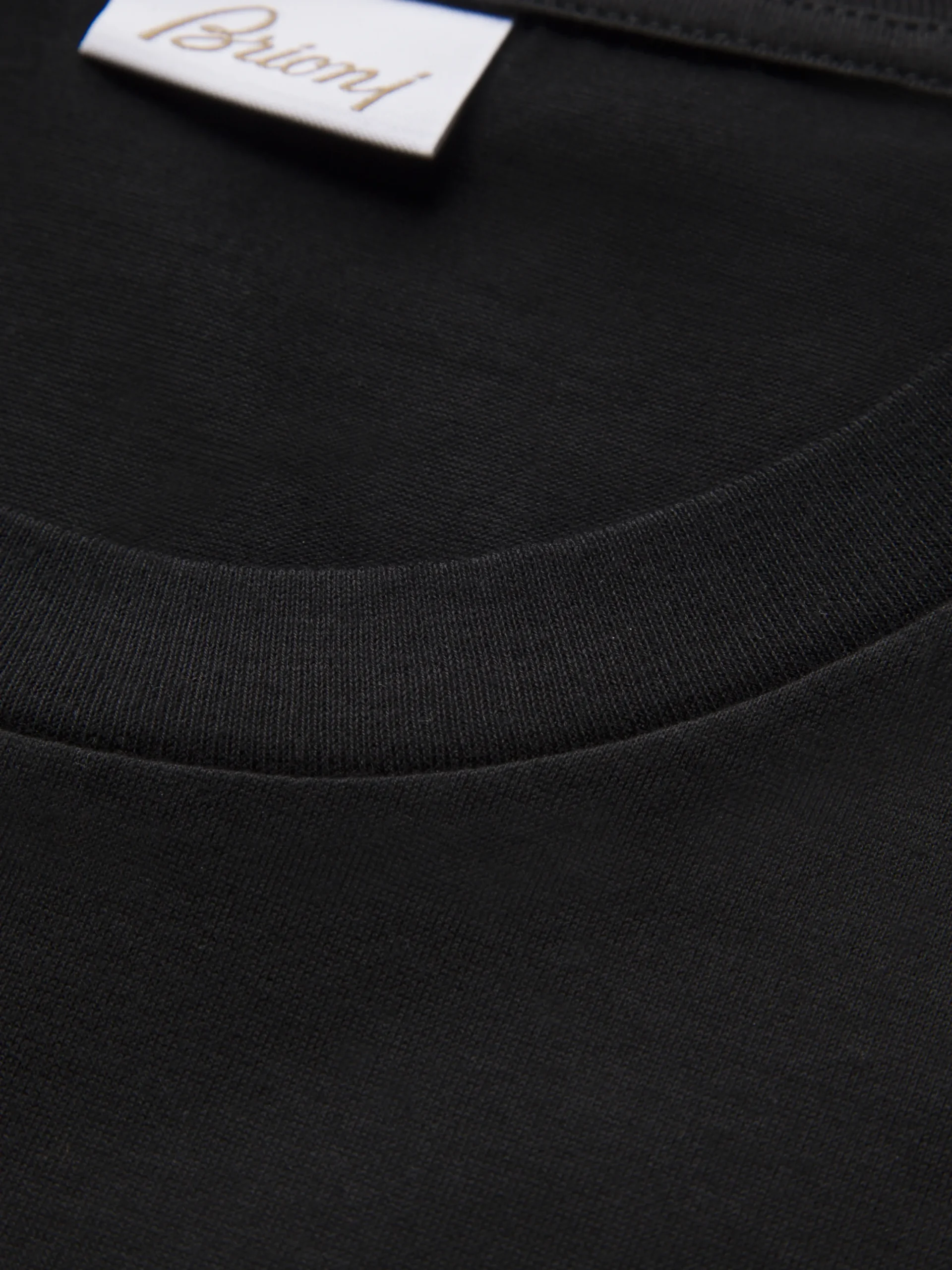 Black logo cotton T-shirt