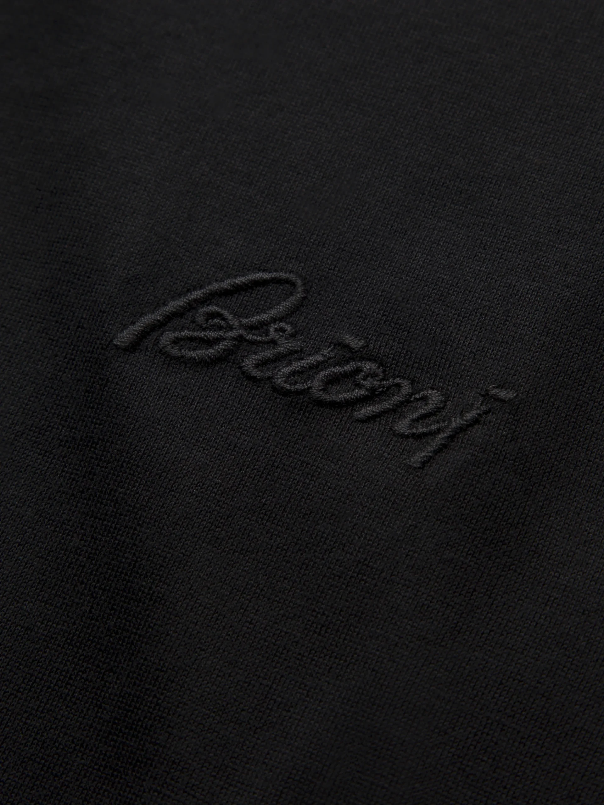 Black logo cotton T-shirt