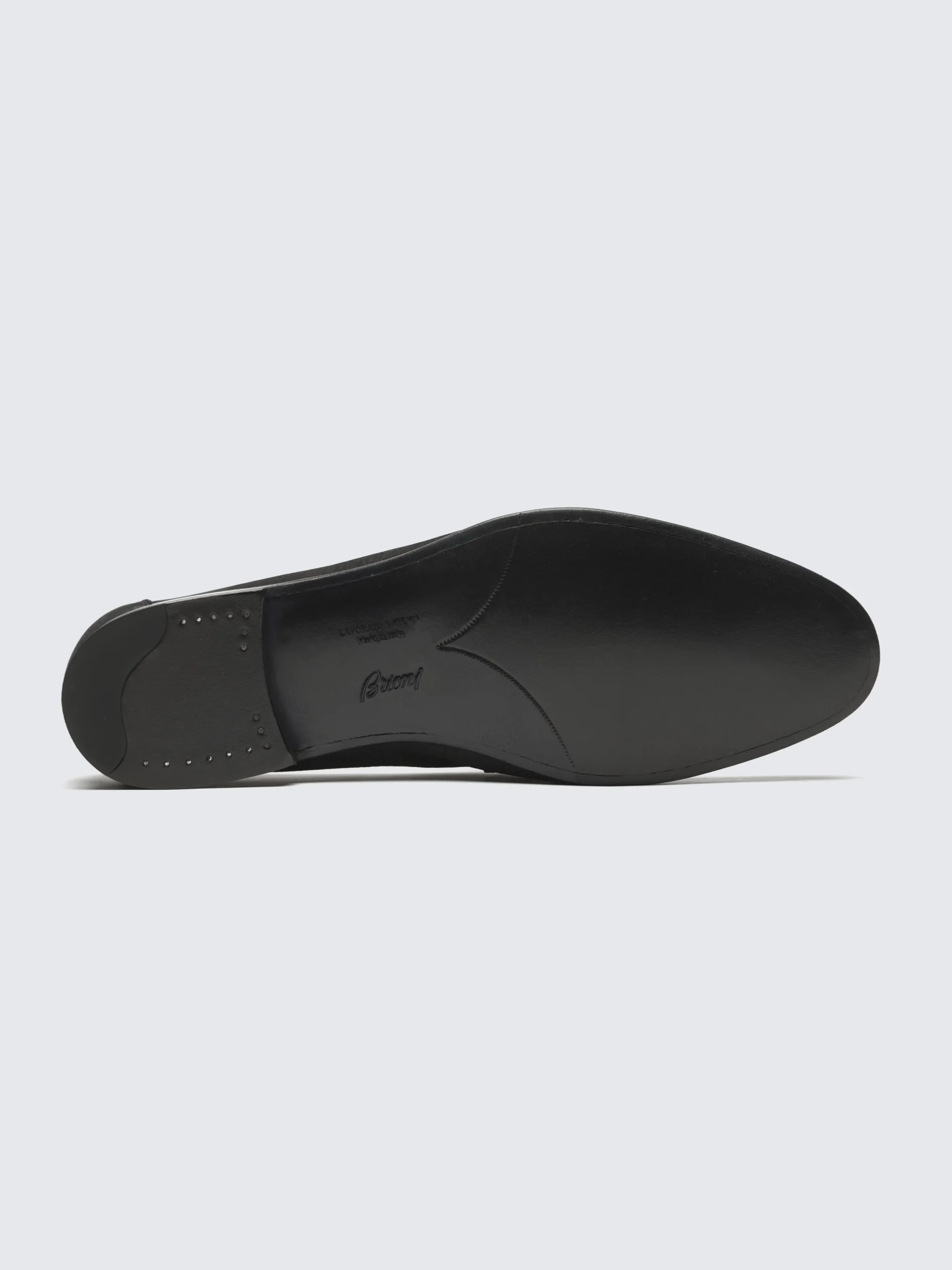 Black nubuck Appia penny loafer