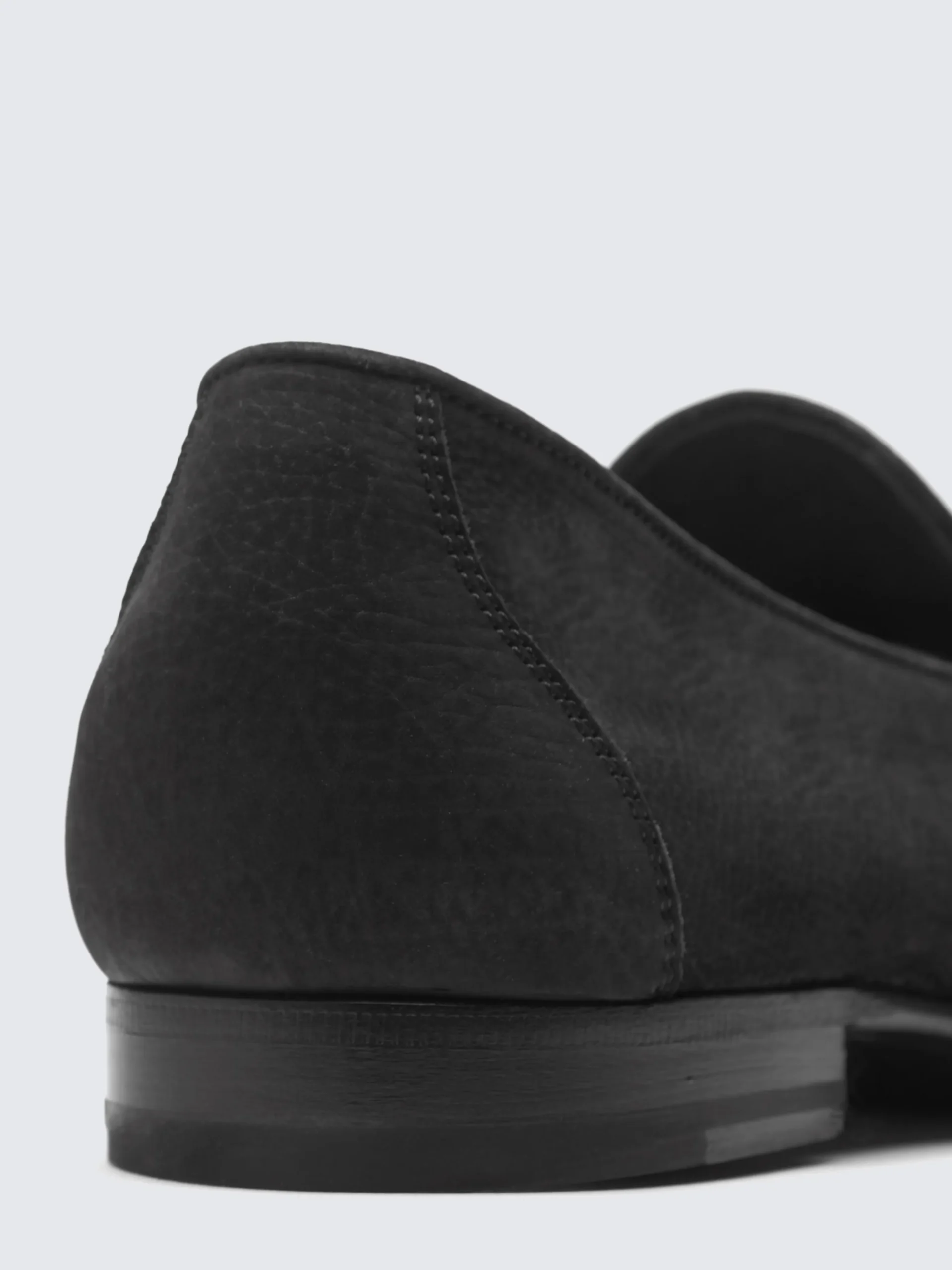 Black nubuck Appia penny loafer