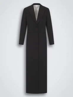 Black responsible wool Livia coat