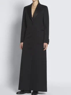Black responsible wool Livia coat