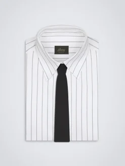 Black silk tie